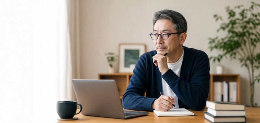 学習と面談準備に向き合うキャリア支援者